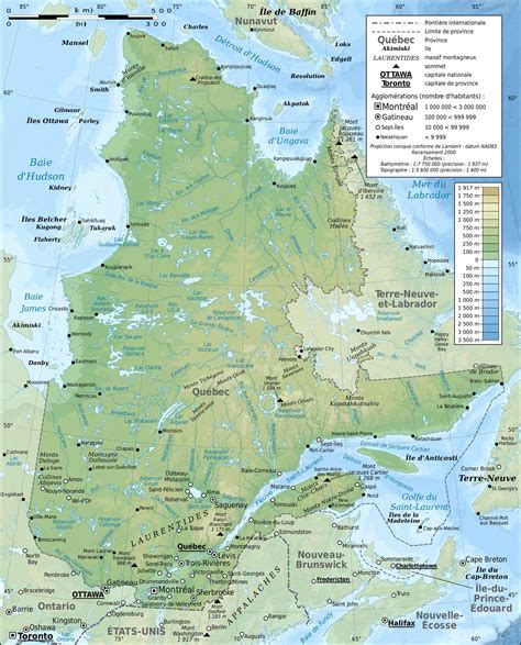 Map Of Quebec Province | World Map 07