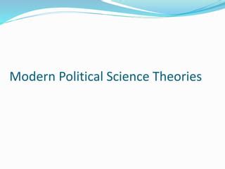 Theories of Political Science | PPT