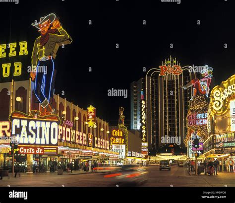 1992 HISTORICAL HOTEL CASINOS FREMONT STREET LAS VEGAS NEVADA USA Stock ...