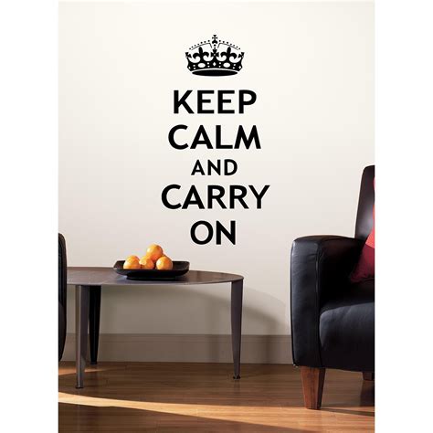 Keep Calm Peel & Stick Wall Decals - Walmart.com