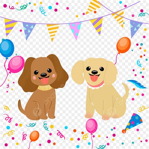 Pet Dog Illustration Vector PNG Images, Cute Pet Teddy Dog Birthday Illustration, Dog, Pet, Pink ...