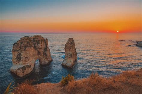 #lebanon #beirut rouche rocks pigeon rock #raouché #5K #wallpaper # ...