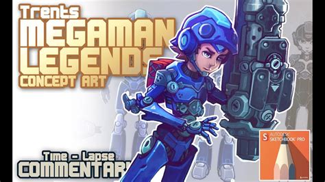 Megaman Legends 3 concept art in Sketchbook Pro (Speedpaint with ...