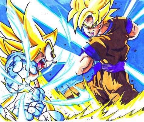 super sonic vs. ssj goku by trunks24 on DeviantArt