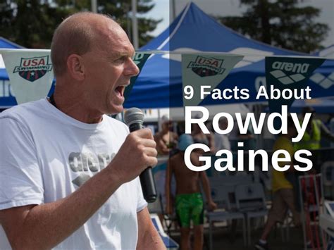 9 Facts About Olympic Swimmer and Commentator Rowdy Gaines - Tony Florida