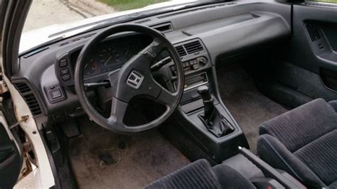 Honda Prelude 1989 2.0 SI Manual 5 Speed White/Black Interior Low Miles ...