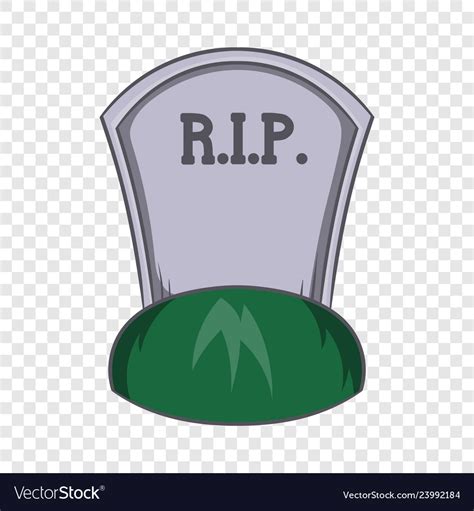 Grave rip icon cartoon style Royalty Free Vector Image