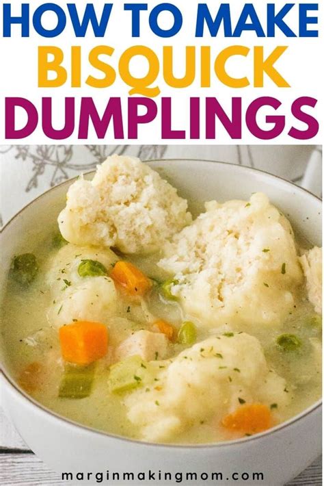 Easy Original Bisquick Dumplings Recipe - Margin Making Mom®