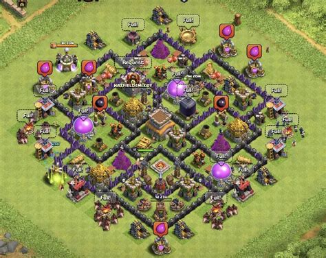 TROPHY, PROGRESS TH8 BASE for Clash of Clans