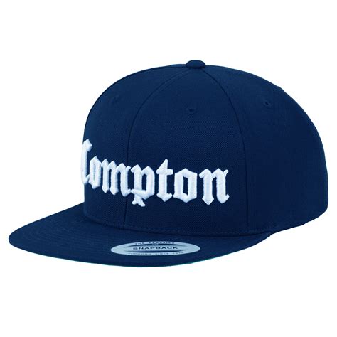 3D EMBROIDERED COMPTON SNAPBACK HAT STRAIGHT OUTTA FLAT BRIM HIP HOP ...