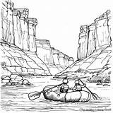 Canyon Grand Coloring Pages Clipart Arizona Kids National Park Desert  sketch template
