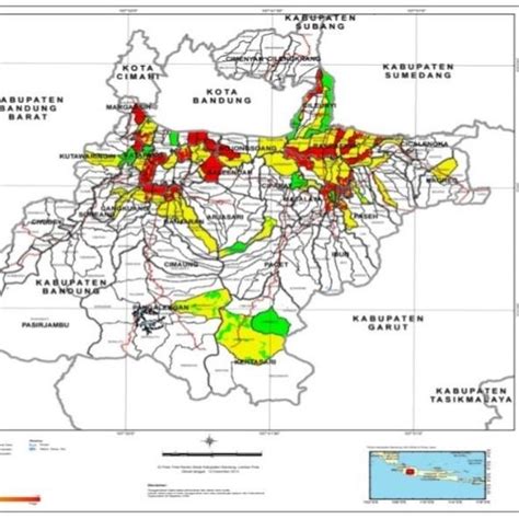 Bandung Regency flood risk map | Download Scientific Diagram