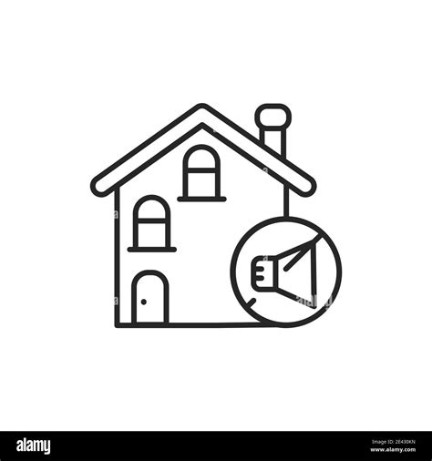 Soundproof house color line icon. Pictogram for web page, mobile app, promo Stock Vector Image ...