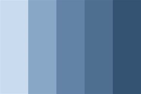 Blue Light And Dark Color Palette | Dark color palette, Blue color schemes, Blue colour palette