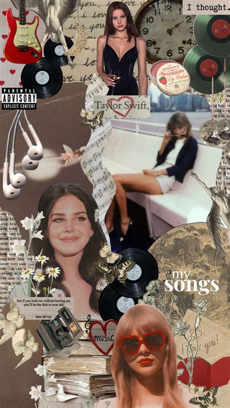 lana del rey / taylor swift playlist cover #taylorswift #music #vintage #moodboard #aesthetic # ...