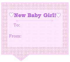 Baby Girl free printable gift tag | Created with excellent f… | Flickr