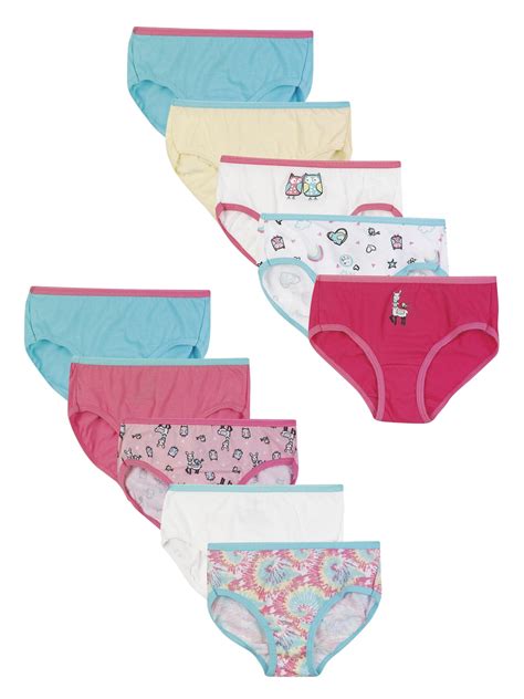 Hanes - Hanes Girls 4-16 Brief Underwear, 10 Pack - Walmart.com - Walmart.com