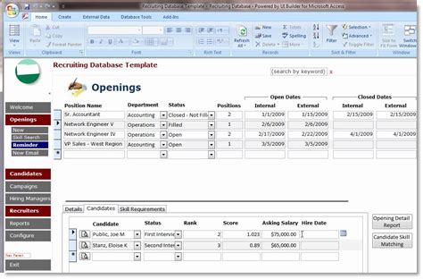 Microsoft Access form Template Awesome Access Database Templates ...