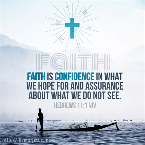 Faith and confidence – I Live For JESUS