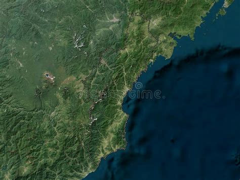 Hamgyong-bukto, North Korea. Low-res Satellite. No Legend Stock Illustration - Illustration of ...