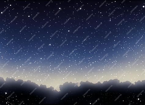 Premium AI Image | Night sky with stars Illustration