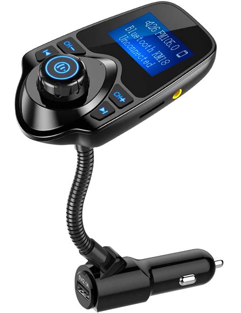 Nulaxy Wireless in-Car Bluetooth FM Transmitter Radio Adapter Car Kit (Black) for sale | Mesa ...