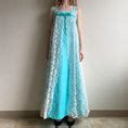 1960s Turquoise Gown With White Lace Overlay (S) – Studio Gloria Vintage