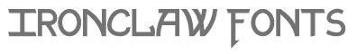 Ironclaw Fonts