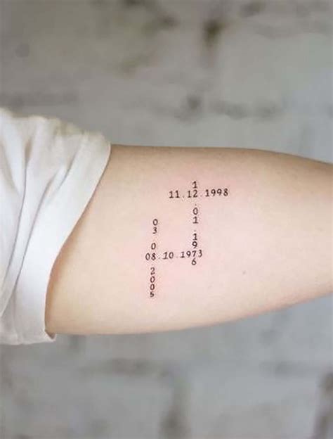 Personalisiertes Geburtsdatum Familie Tattoo Geburtsjahr - Etsy.de