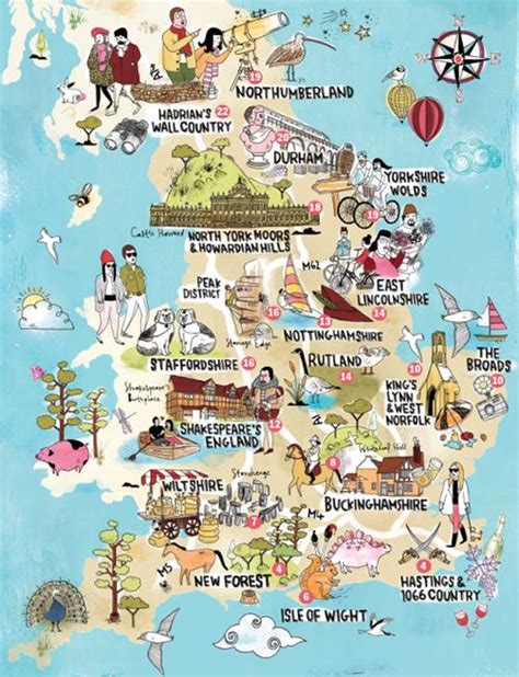 easterndesignoffice | Visiting england, Illustrated map, England map