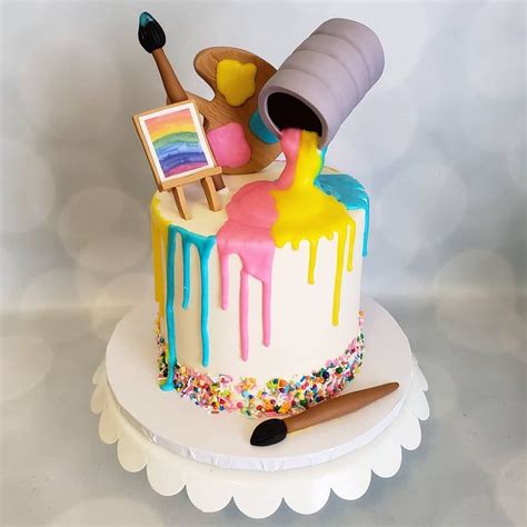 Honey Bee Cakes on Instagram: “Art Cake” | Art birthday cake, Art party cakes, Bee cakes