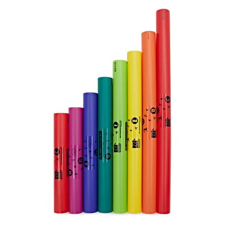 Boomwhackers Tuned Percussion Tubes C Major Diatonic Scale Set (8) at Gear4music