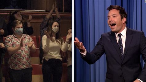 Pumped up Jimmy Fallon welcomes back live audience - CNN Video