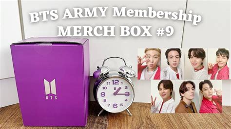 BTS MERCH BOX #9 | ARMY Membership Merch Pack | UNBOXING ASMR - YouTube