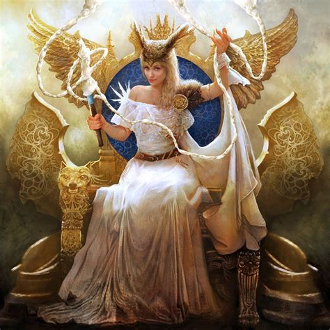 Frigga (also known as Frigg, The Beloved) was the goddess of love ...