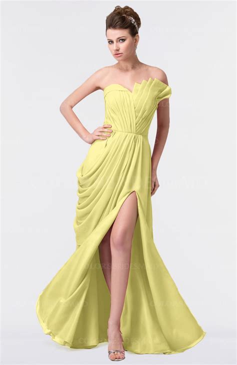 ColsBM Gwen Pastel Yellow Bridesmaid Dresses - ColorsBridesmaid