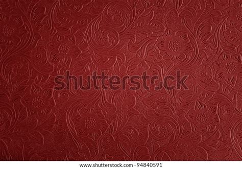 Red Floral Pattern Stock Photo (Edit Now) 94840591