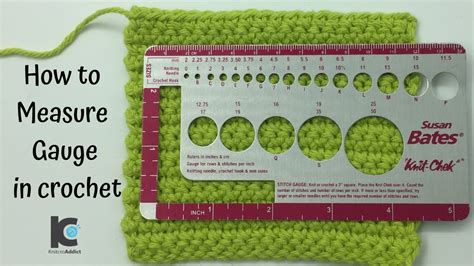 How to Measure gauge in crochet - YouTube