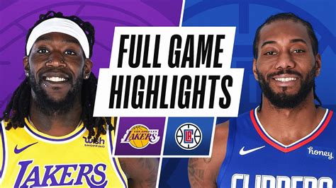 LAKERS at CLIPPERS | FULL GAME HIGHLIGHTS | April 4, 2021 - YouTube