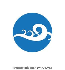 Ocean Wave Logo Vector Illustration Design Stock Vector (Royalty Free ...