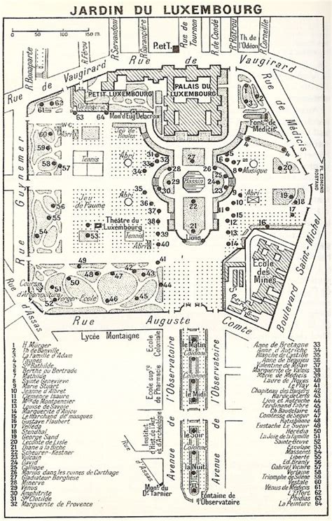 Luxembourg Gardens Paris Map - Beautiful Insanity