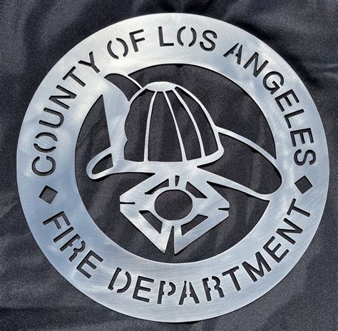 Los Angeles County Lacofd Metal Logo - Etsy