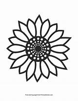 Free Sunflower Coloring Pages sketch template