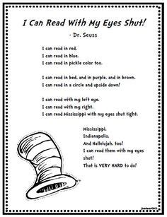 Dr. Seuss And Making 10: Schedulin’ Sunday | Dr seuss classroom, Rhyming poems for kids ...