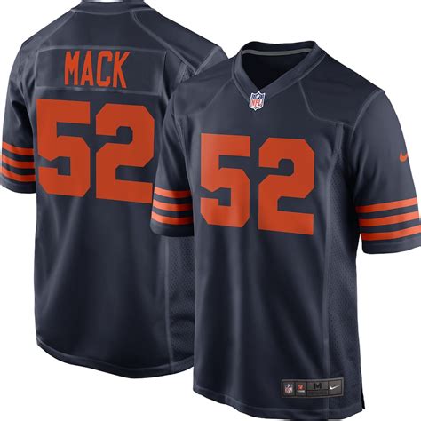 Nike Khalil Mack Chicago Bears Navy Throwback Game Jersey