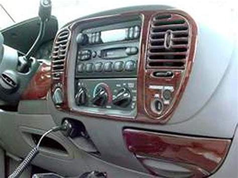 FORD F-150 F150 INTERIOR WOOD DASH TRIM KIT SET 2001 2002 2003 SUPER CREW CAB