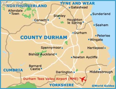 Durham Map - TravelsFinders.Com