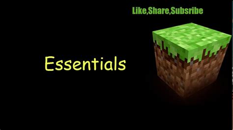 Minecraft Plugin Tutorial - Essentials - YouTube