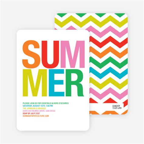 Summer Party Invitations | Paper Culture