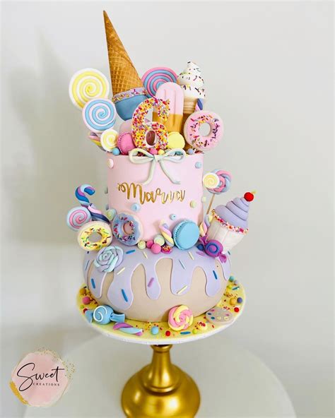 Sweet Creations on Instagram: “Candyland theme cake for Maria’s 6th ...